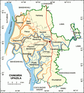 Chakaria map